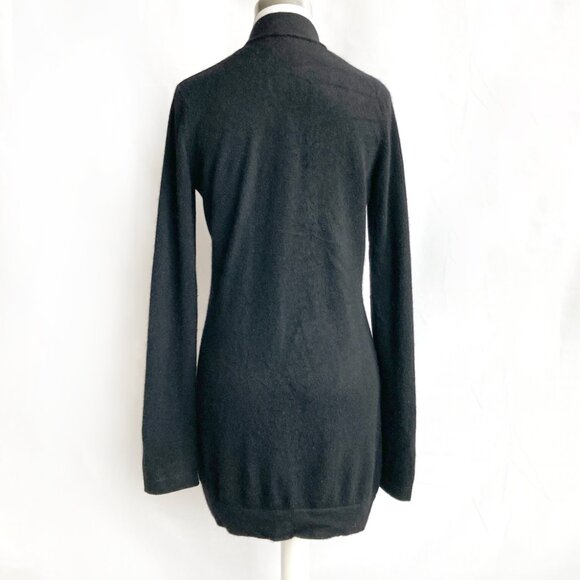 Magaschoni Cashmere Fringed Open Cardigan - Picture 2 of 8